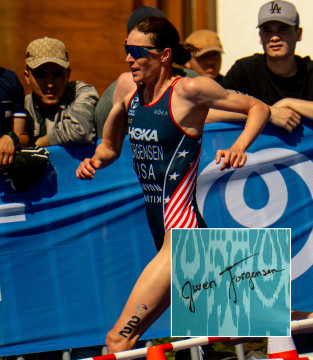 T-shirt signed by Gwen Jorgensen World Triathlon Championship Series Samarkand 2026